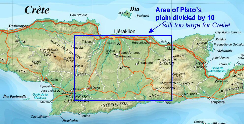 Crete Atlantis plain