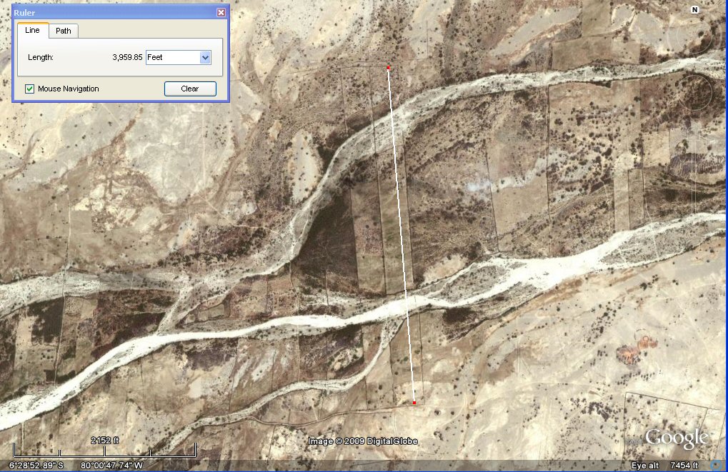 tucume plots 2400cubits long